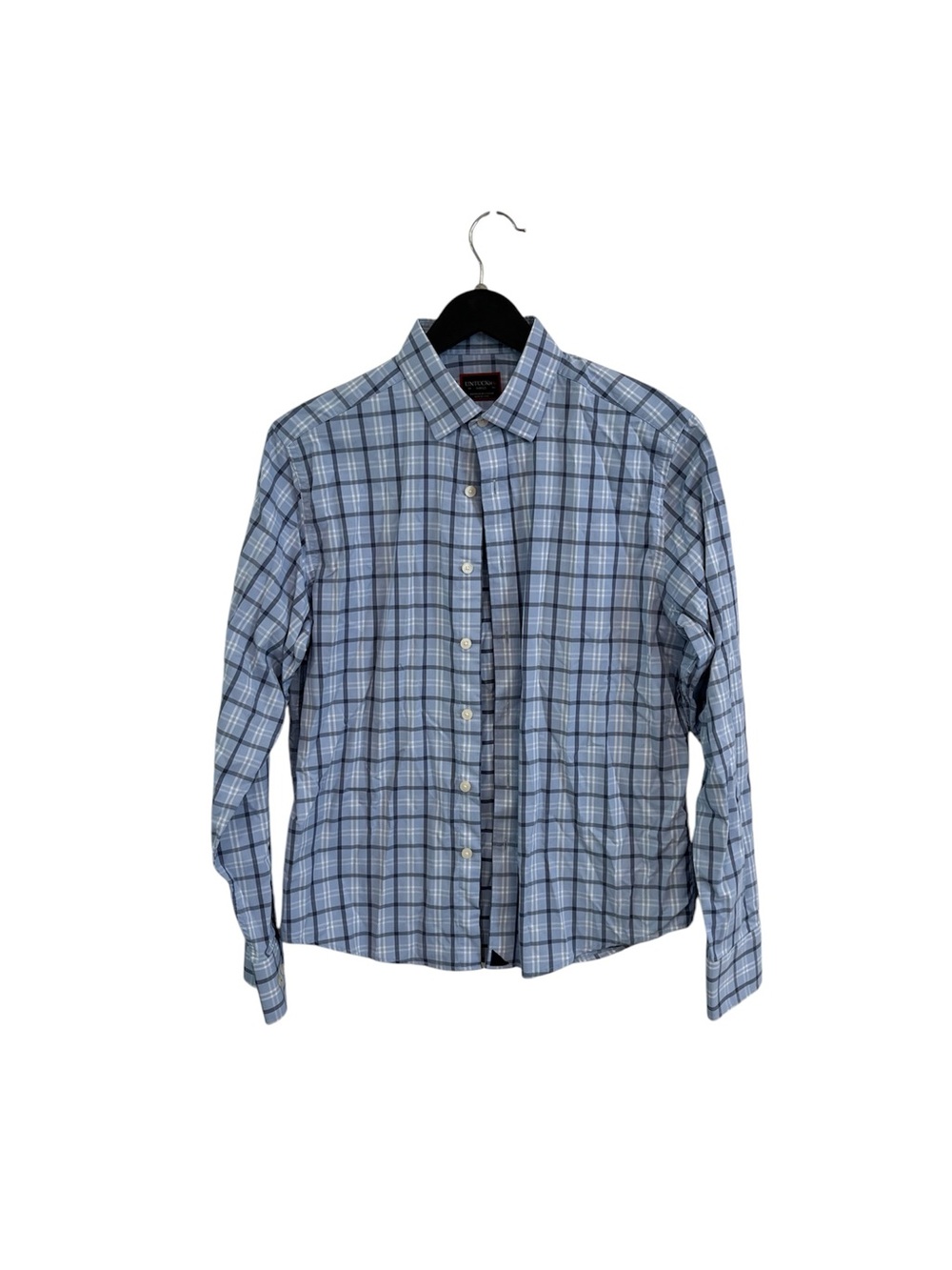 UNTUCKit Men's Blue Plaid Button-Down Shirt